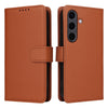 For Samsung Galaxy S25+ 5G BETOPNICE BN-005 2 in 1 Detachable Imitate Genuine Leather Phone Case(Brown)
