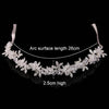 Noble Crystal Rhinestone Bridal Headpieces Satin Ribbon Wedding Hair Accessories for Brides Tiaras Crowns Headbands
