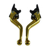 1pair Motorcycle CNC Six Speed Dual Disc Brake Handlebar Cowl Adjustable Electric Bike Brake Lever(Black)