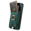 For Samsung Galaxy S25+ 5G Retro Splitable Magnetic Card Bag Leather Phone Case(Green)