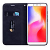 For Xiaomi Redmi 6A Frosted Business Magnetic Horizontal Flip PU Leather Case with Holder & Card Slot & Lanyard(Black)