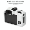 For Canon EOS R100 Glossy Soft Silicone Protective Case(White)