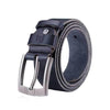 BULL CAPTAIN 01 Pin Buckle Thickened Cowhide Wear-Resistant Belt, Length: 115cm (Burr Black)