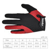 Boodun Riding Gloves Splicing Long Finger Bike Gloves Outdoor Sports Gloves, Size: XXL(Red)