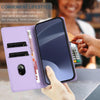 For Samsung Galaxy A25 5G Global Embossed Multi-functional Wallet Retro Leather Phone Case(Light Purple)