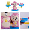 Monkey Balance Scale Toy Child Educational Math Toys(Brown)