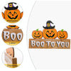Wooden Letter Table Decoration Halloween Scene Decoration Props, Style: C Model