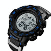SKMEI 1380 Men Fashionable Outdoor 50m Waterproof Digital Watch Large Dial Sports Wrist Watch(Blue)