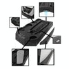 For PS5 DE/UHD 2 In 1 Handheld Console Cooling Stand Fan Base(Black)