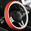 Car Steering Wheel Short Plush Winter Non-slip Grip Cover, Size: 38cm(D Shaped Black)