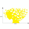 D-956 Butterfly Girl Pattern Car Modified Decorative Sticker(Yellow)