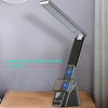 N61 3 in 1 Wireless Charger Folding Eye Protection Desk Lamp with Clock & Alarm Function(Black)