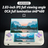 ANBERNIC RG28XX Retro Handheld Game Console 2.83-Inch IPS Screen Linux OS 64GB(Transparent Black)