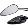 SF104 Motorcycle Modified Retro Rearview Mirror Reflective Mirror(Plating Silver)