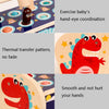 Hitting Hamster Toys Children Educational Early Education Wooden Percussion Games Toy, Style: Dinosaur