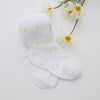 Children Mesh Thin Dance Socks Girls Small Fresh Cotton Pantyhose, Size:24/26(White Yellow)