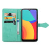 For Alcatel 1L 2021 Mandala Flower Embossed Horizontal Flip Leather Case with Holder & Three Card Slots & Wallet & Lanyard(Green)
