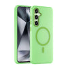 For Samsung Galaxy S24 FE 5G MagSafe Frosted Translucent TPU + PC Full Coverage Phone Case(Green)