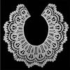 Beige Milk Silk Lace Embroidered Collar Three-dimensional Hollow Fake Collar DIY Clothing Accessories, Size: 32 x 32cm