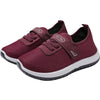 Spring Elderly Shoes Cloth Shoes Non-slip Soft Sole Walking Shoes, Size: 38(Wine Red)