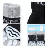 Dog Socks Anti-Scratch, Cotton, Indoor, L, Dark Grey (4 Pack)