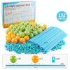 132 in 1 DIY Tent Toy Assembling Play House DIY Children Tent Building Toy( Round-Green)