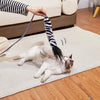 Interactive Catnip Fish Toy, 130cm Plush Horsetail, Refillable
