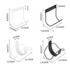 Stainless Steel Hose Storage Holder Garden Home Car Wash Faucet Hose Storage Hook, Model:  Round Line (White)