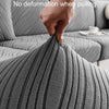 Knitted Lazy All Inclusive Sofa Cover Household Stretch Sofa Covering Cloth, Color: Dark Gray(Extra Large Single Person)