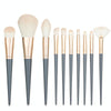 10pcs Beauty Brush Milk Blue Color Non-shedding Makeup Brush Set