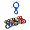 Climbing Rescue Figure 8 Descender Rappelling Gear Belay Device (Blue)