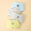 4pcs/set Children Lycra Cotton Boxer Briefs Boys & Girls Pants, Height: 170cm(Boys Car Series)