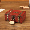 Antique Wooden Double Belt Jewelry BoxSpecification With Password Lock