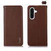 For Samsung Galaxy A26 5G KHAZNEH Nappa Top Layer Cowhide Leather Phone Case(Brown)
