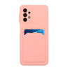 For Samsung Galaxy A72 5G / 4G Card Slot Design Shockproof TPU Protective Case(Pink)