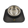 Pugga Pet Anti-Slip Tilted Dog & Cat Bowl - Black - Single