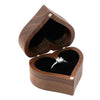Wooden Heart Shape Ring Box Jewelry Storage Box Wedding Valentine Gift Box, Spec: RB529-C1
