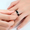 Smart Temperature Ring Stainless Steel Personalized Temperature Display Couple Ring, Size: 12(White)