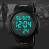 SKMEI 1068 Men Waterproof Outdoor Sports Digital Watch Student Fashion Watch(Titanium)