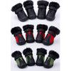 4 PCS/Set Pet AutumnWinter Thicken Cotton Shoes Dog Warm And Non-Slip Shoes, Size: No. 4(Green)