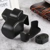 Oil Skin PU Leather Camera Full Body Case Bag with Strap for Olympus EM10 III(Black)