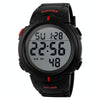 SKMEI 1068 Men Waterproof Outdoor Sports Digital Watch Student Fashion Watch(Red)