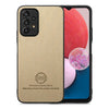 For Samsung Galaxy A13 4G Twill Fabric Leather Skin Back Phone Case(Khaki)