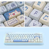148 Keys MDA Height 5-sided Heat Rise PBT Mechanical Keyboard Keycaps(Blue)