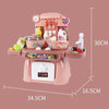24 In 1 Childre Mini Kitchen Toys Girls Simulation Play House Cooking Kitchen Set, Model: With 14pcs Barbecue Blue