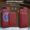For iPhone SE 2024 LC.IMEEKE L3 Series Detachable RFID Card Bag Magsafe Phone Case(Red)