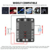 CS-1222A1 High Current Independent Positive and Negative 6-way LED Indicator Plug Fuse Box
