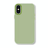 For iPhone XS Max Skin Feeling Jelly Series TPU + PC Full Coverage Phone Case(Green)