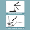 15W Desktop Wireless Charging Rotating Phone Holder Lazy Tablet Folding Lifting Bracket(Black)