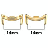 Xiaomi Mi Band 8 Metal Strap Connectors (Rose Gold)